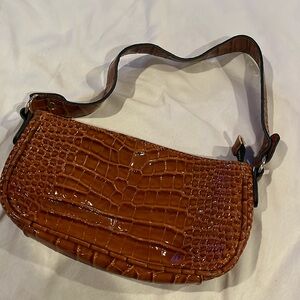 Brown snake purse